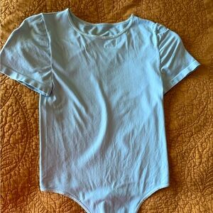 Light Blue Short Sleeve Bodysuit